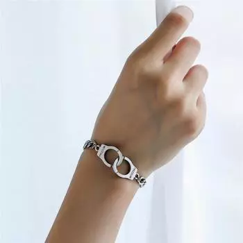 Женский браслет Wrist Freedom с надписью «Регулируемый браслет» в стиле хип-хоп 18cm