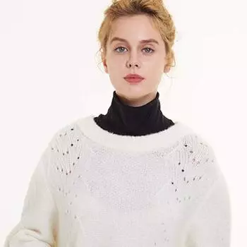Женский фальшивый воротник, эластичный, однотонный, высокий воротник, осень-зима, универсальный, повседневный стиль, нижний фальшивый воротник чёрный