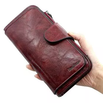 Женский кошелек из кожи. Кошельки втрое. ВИНТАЖНЫЕ женские кошельки. Кошелек для мобильного телефона. Женский кошелек для монет Carteira Feminina.