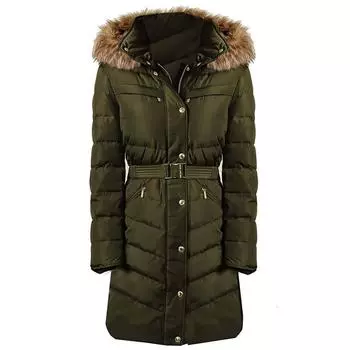 Женский пуховик с поясом MICHAEL KORS