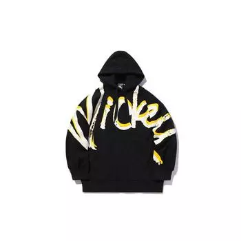 Женский пуловер свободного кроя с капюшоном Li-Ning X Disney, женские топы, стандартный черный AWDQ398-2