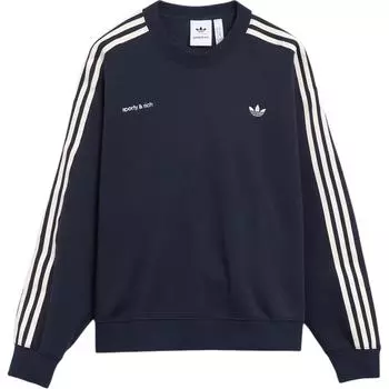 Женский свитшот adidas x Sporty & Rich Темно-синий Женская уличная одежда JN5331 L