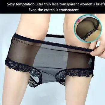 Женское нижнее белье Temptation, ультратонкие кружевные сетчатые прозрачные женские трусы без следов, женское нижнее белье L