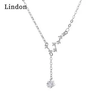 Женское ожерелье Lindon, кулон из медного сплава, циркон, модный подарок