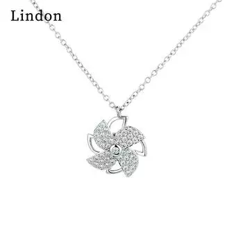 Женское ожерелье Lindon, кулон из медного сплава, циркон, модный подарок