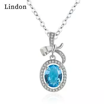 Женское ожерелье Lindon, кулон из медного сплава, циркон, модный подарок