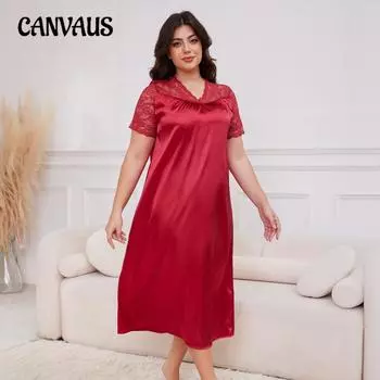 Женское платье большого размера, новое, Ice Silk, юбка для сна с короткими рукавами, свободная повседневная домашняя одежда, пижама 1XL темно-синий