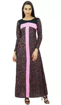Женское зимнее платье макси с длинным рукавом Bimba из вискозы 10