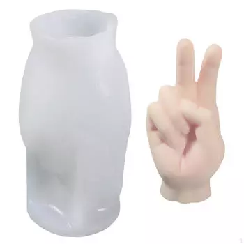Жест Силиконовая модель Свеча Изготовление DIY Декор Творческий ручной гипс Эпоксидная смола Style A