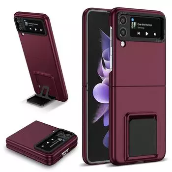 Жесткий чехол-держатель для ПК для Samsung Galaxy Z Flip 4 Flip3 Flip4 Flip 3 Zflip4 Zflip3, антидетонационные чехлы для телефонов for Samsung Z Flip 4 синий