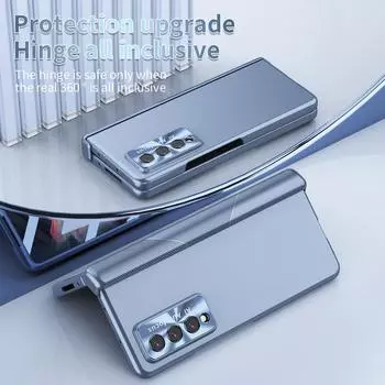 Жесткий чехол с держателем для ручек для Samsung Galaxy Z Fold 5 3 5Gfold5 Fold4 Fold 4 Fold3 Zfold3 с пленкой из закаленного стекла For Samsung Z Fold 3