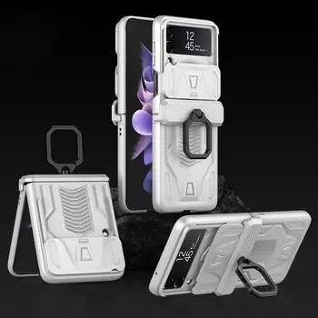 Жесткий чехол-сумка с защитой от падения для Samsung Galaxy Z Flip 4 5g Flip4 Flip3 Flip5 Flip 3 5 Zflip4 Zflip3, чехол для мобильного телефона for samsung z flip 5 серебряный