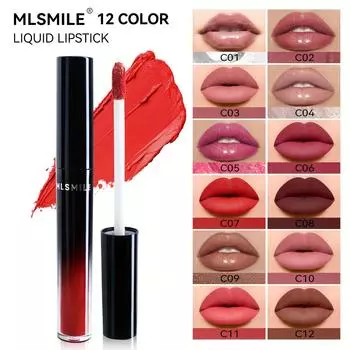 Жидкая матовая помада Velvet Matte с высоким содержанием пигмента, быстросохнущая помада, водостойкая, 24-часовая, стойкая, уход за губами, смешанные ягодные оттенки, блеск для губ 01