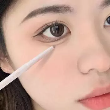 Жидкая подводка для глаз Lying Silkworm Pen Матовые тени для век Осветляющий быстросохнущий карандаш Tea Brown с блестками Милые мешки под глазами