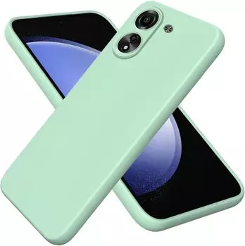 Жидкий силиконовый чехол для Xiaomi Redmi 13C 4G, противоударный мягкий чехол для Redmi 13C 13 C 4G, чехол для телефона Redmi 13C 4G светло-зеленый