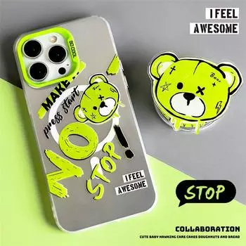 Zhitai 15Pro Magnetic Frosted Case for iPhone 16/14Promax/13Pro with Bracket iPhone 14 Pro