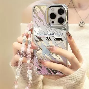 Zhitai 16Pro 3-in-1 Mirror Case for iPhone 14 and Apple 15 Pro Max, Ins Style Mobile Phone Accessory 16 Plus