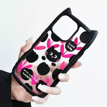 Zhitai Apple Cat Ear iPhone Case: Cute Cartoon Style for iPhone 12/13/14/15 Pro/Max iPhone 15 Pro
