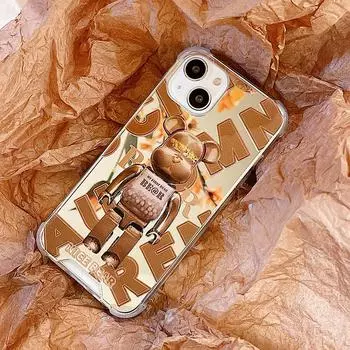 Zhitai Cartoon Bear Phone Case for iPhone 15 Pro, Apple 16, Huawei P50, and Xiaomi 14 Huawei Nova 8 Pro