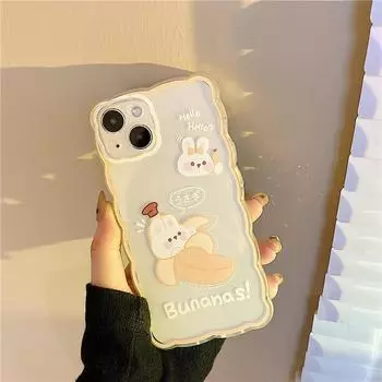Zhitai Cartoon Case for iPhone 11/13/14/15Pro - Big Wave Design Protective Cover iPhone 15 Plus