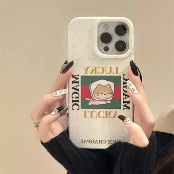 Zhitai Cartoon Case for iPhone 15 Pro Max & Apple 16 - Women s Wheat Shell for iPhone 11/13/14 iPhone 15 Pro