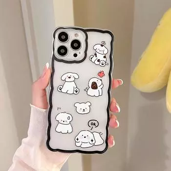 Zhitai Cartoon Dog Case for iPhone 15 Pro, 14, 13 Pro iPhone 13 Mini