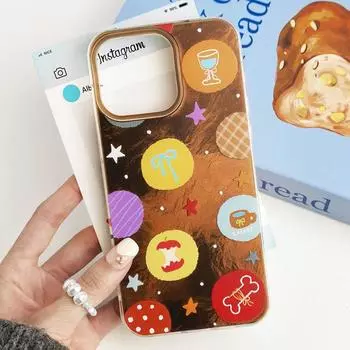 Zhitai Cartoon Glacier Pattern Phone Case for iPhone 11Pro to 15 Pro Max iPhone 15