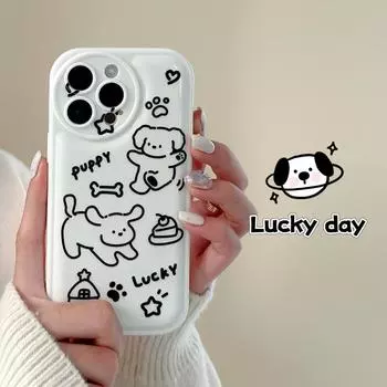 Zhitai Cartoon iPhone 15 Pro Case, Compatible with Apple 14/12/11, Protective Air Cushion Shell iPhone XR