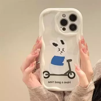 Zhitai Cream Pattern Soft Shell Case for iPhone 15/14/13 Pro & iPhone 11/XR/X/8