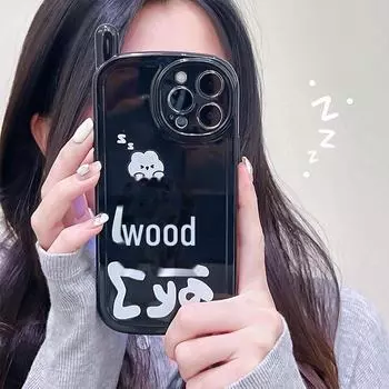 Zhitai Creative Text Phone Case for iPhone 14 Pro, 13, 12 Pro Max - Stylish and Unique Design iPhone XR