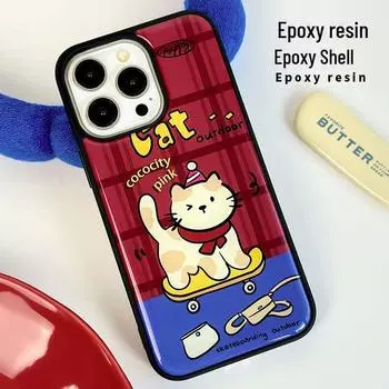 Zhitai Cute Epoxy Case for iPhone 16/15 Pro Max, Apple 14, and Huawei Mate 60 iPhone 15 Pro Max