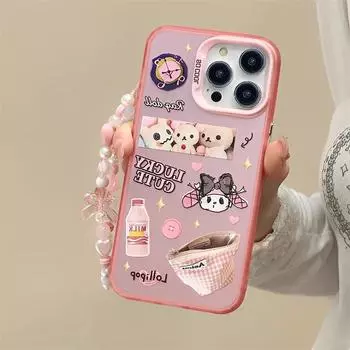 Zhitai Frosted Laser Case for iPhone 14 Pro/Pro Max/15 Pro, Compatible with 12/13, Includes Bracelet iPhone 14 Pro Max