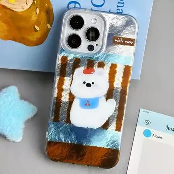 Zhitai Glacier Pattern Cartoon Case for iPhone 12/13/14/15/16 Pro/Max iPhone 16 Plus