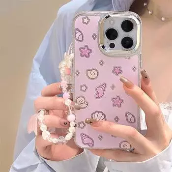 Zhitai Glitter Silicone Case for iPhone 13/14/15 Pro Max with Bracelet and Acrylic Accents iPhone 15 Pro