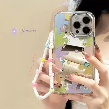 Zhitai iPhone 14/15 Pro Max Case with Mirror & Chain iPhone 16PRO