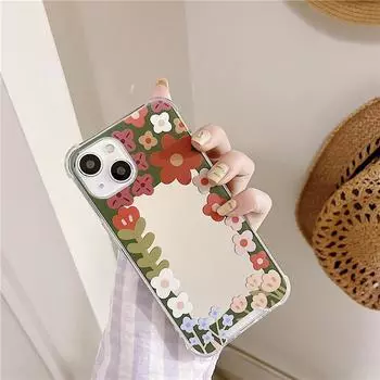 Zhitai iPhone 14 Pro/16 & Huawei P60/Honor 90 Flower Mirror Phone Case Huawei Nova 8 Pro