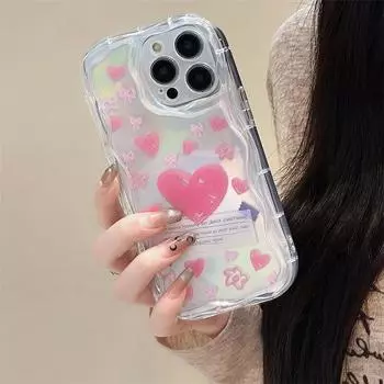 Zhitai iPhone 16 Pro Case, Laser Paper Cream Pattern, Chain Compatible with iPhones 12-78 Plus iPhone 11 Pro