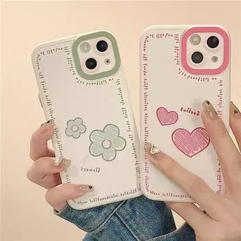 Zhitai Leather Phone Case for iPhone 11/12/13/Pro/XS/6/7/8 Plus - Japan & Korea Inspired Design iPhone 12