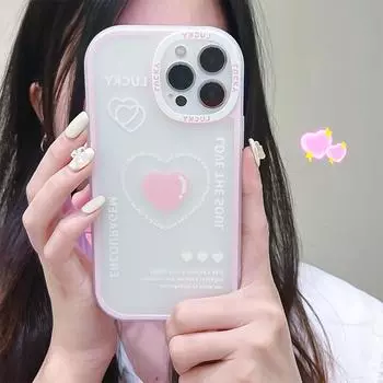 Zhitai Love Silicone Protective Case for iPhone 15 Pro/14/13/XS - Big Eyes Design iPhone XR
