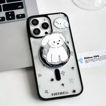 Zhitai Magnetic Frosted Case for iPhone 11/12/13/14/15, Fits Magnetic Bracket