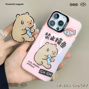 Магнитный матовый лазерный чехол Zhitai для iPhone 16Pro, iPhone 15, Mate 60, Huawei P70 iPhone 7/8