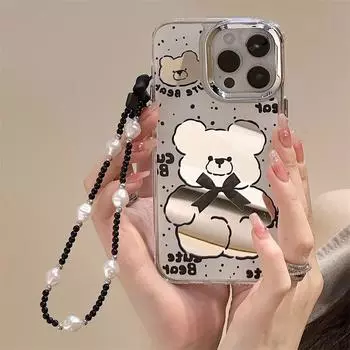 Zhitai Mirror iPhone 15 Pro Case with Bracelet, Compatible with iPhone 12, 13 Pro, 14, 16 iPhone 13