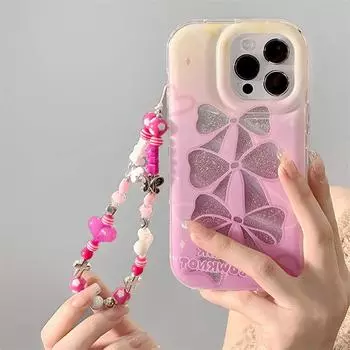 Zhitai Pink iPhone 15 Pro Case with Bracelet - Fits iPhone 11/12, Compatible with Vivo and Huawei Models iPhone 13/14