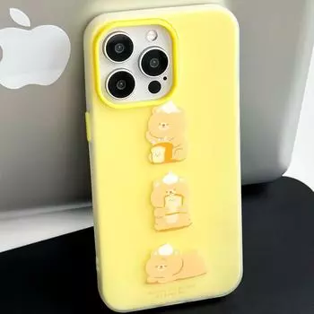 Zhitai Silicone Cartoon Case for iPhone 11, 12, 14 Pro Max, and 15