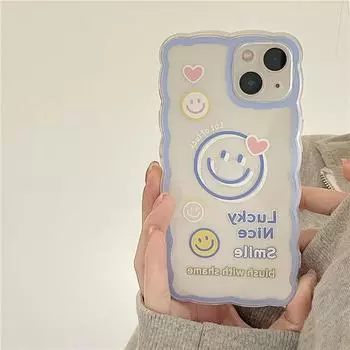 Zhitai Smiley Face Case for iPhone 15 Pro Max, 14/13 Pro, XS, 6/7/8 iPhone 6