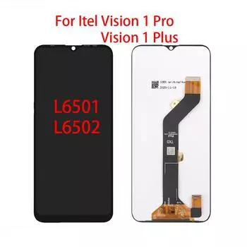 ЖК-экран для Itel Vision 1 Pro/Vision 1 Plus L6501 L6502, ЖК-дисплей, дигитайзер сенсорного экрана, полная замена в сборе L6502 чёрный