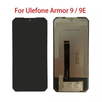ЖК-экран для Ulefone Armor 9/9E, ЖК-дисплей, дигитайзер сенсорного экрана, полная замена в сборе Armor 9 чёрный