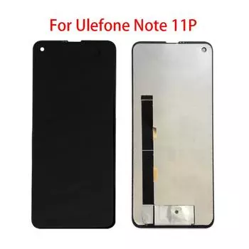 ЖК-экран для Ulefone Note 11P, ЖК-дисплей, дигитайзер сенсорного экрана, полная замена в сборе чёрный