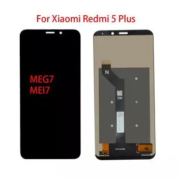 ЖК-экран для Xiaomi Redmi 5 Plus, ЖК-дисплей, дигитайзер сенсорного экрана в сборе + инструменты чёрный