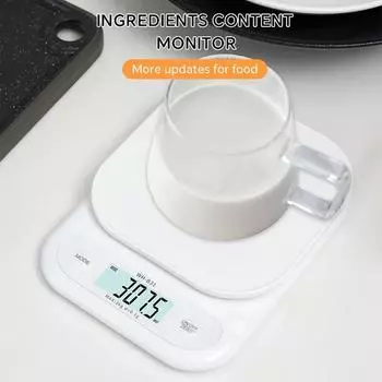 ЖК-цифровые кухонные весы 3 кг/7 кг пищевые весы аккумулятор/USB зарядка электронные весы измерение граммов весы для приготовления пищи выпечки 7kg 1g